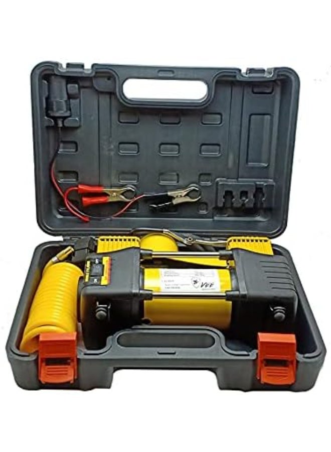 كمبروسر هواء سيارة مزدوج الأسطوانة محمول لنفخ الإطارات والصيانة اليومية